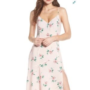 Lush V-Neck Midi Dress NWOT SZ L